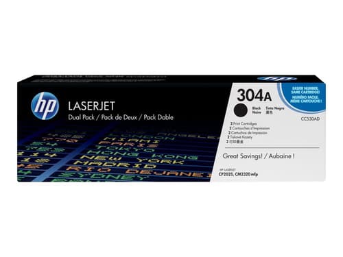 Hp Värikasetti Musta 3.5k - Cc530ad 2-pack