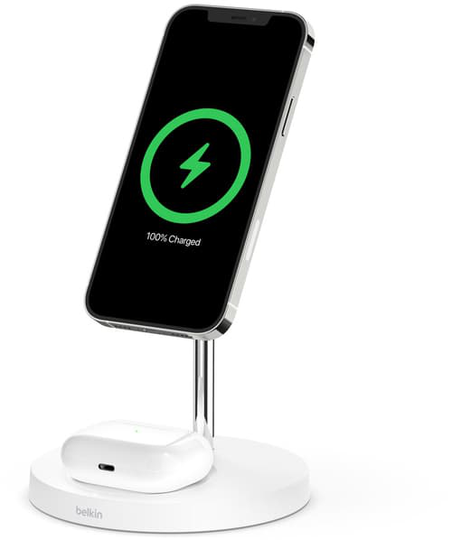 Belkin Boost Charge Pro Magsafe 2-in-1 Valkoinen