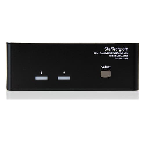 Startech 2 Port Dual Dvi Usb Kvm Kytkin W/ Audio & Usb Hubi