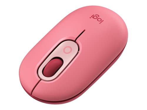 Logitech Pop Langaton 4,000dpi Hiiri Pinkki, Punainen