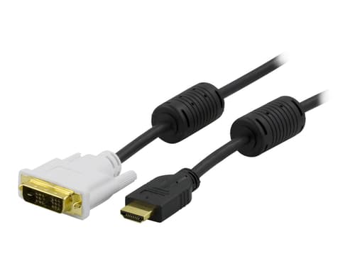 Deltaco Videokaapeli 2m Hdmi Uros Dvi-d Uros