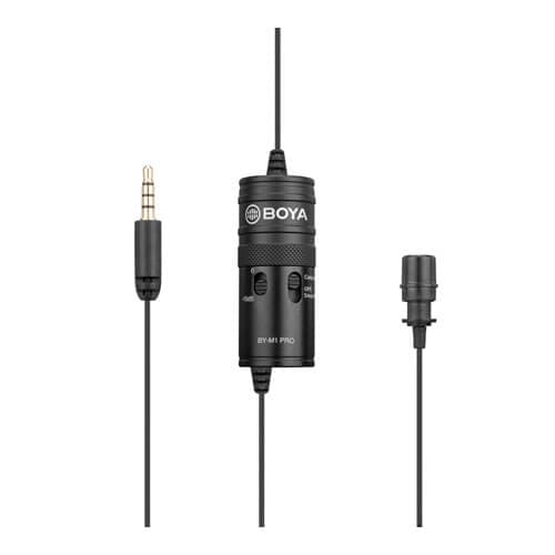 Boya By-m1 Pro Universal Lavalier Microphone Musta