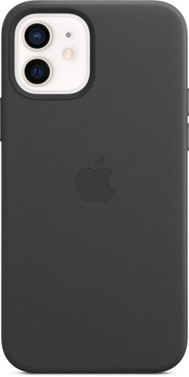 Apple Leather Case With Magsafe Iphone 12, Iphone 12 Pro Musta