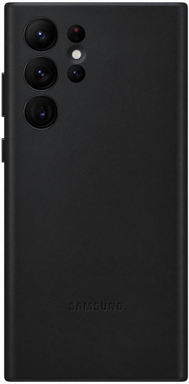 Samsung Leather Cover Samsung Galaxy S22 Ultra Musta