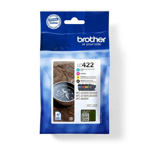 Brother Muste, Multipack (bk/c/m/y), 550 Sivua - Mfc-j5340dw