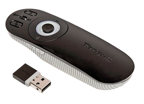Targus Multimedia Presentation Remote Harmaa, Musta