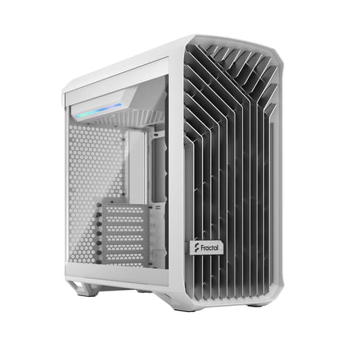 Fractal Design Torrent Compact White Clear Glass Valkoinen