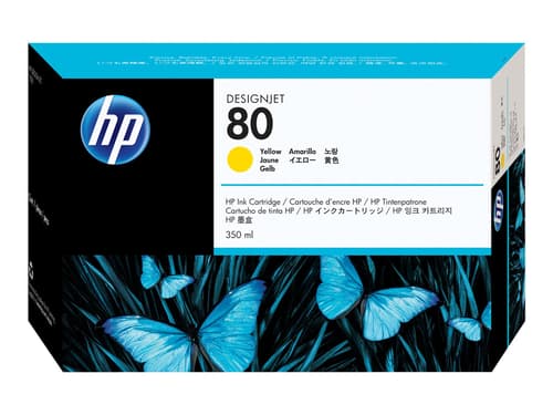 Hp Muste Keltainen No.80 - Dj 1050c/1055cm 350ml