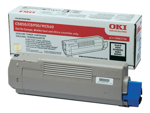 Oki Värikasetti Musta 8k - C5850/5950