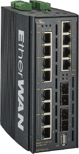 Etherwan Ex78900x Industrial Poe Switch 360w