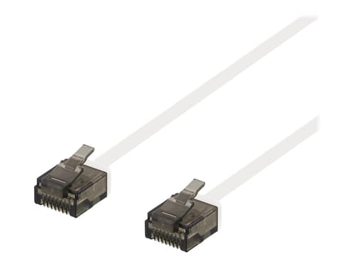Deltaco - Kytkentäkaapeli Rj-45 Rj-45 Cat 6a 0.5m Valkoinen
