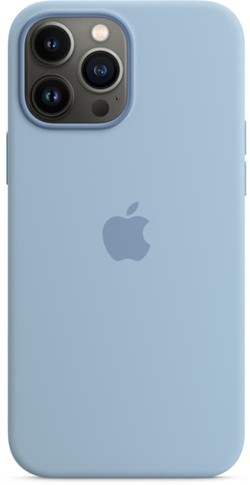 Apple Silicone Case With Magsafe Iphone 13 Pro Max Blue Fog