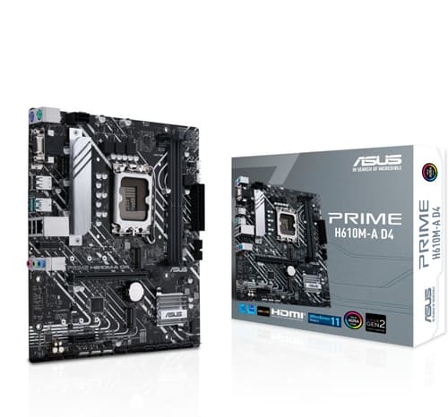 Asus Prime H610m-a D4 Ddr4 S-1700 Matx Mikro Atx Emolevy