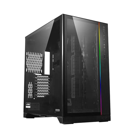 Lian-li O11 Dynamic Xl (rog Certified) Black Läpinäkyvä, Valkoinen
