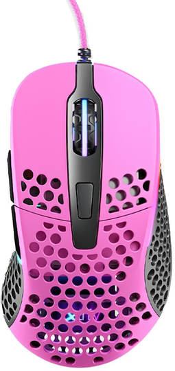 Xtrfy M4 Rgb Gaming Mouse Pink Langallinen 16,000dpi Hiiri Pinkki