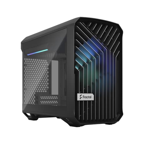 Fractal Design Torrent Nano Black Rgb Light Tint Glass Musta