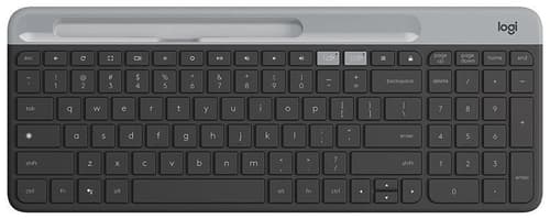 Logitech Slim Multi-device K580 Langaton, 2.4 Ghz, Bluetooth Pohjoismaat Harmaa Näppäimistö