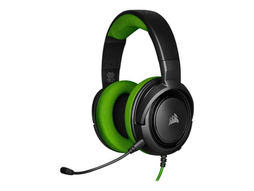 Corsair Gaming Hs35 Kuuloke + Mikrofoni 3,5 Mm Jakkiliitin Stereo Musta, Vihreä