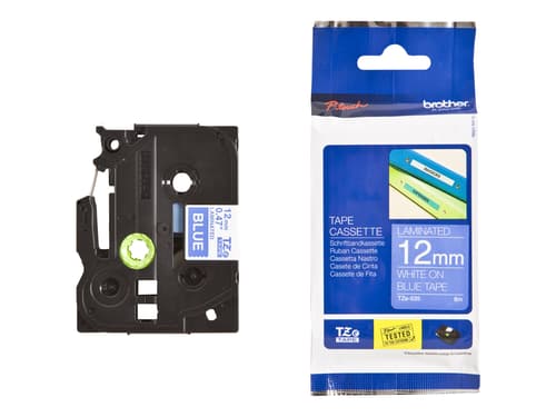 Brother Tape Tze-535 12mm White/blue