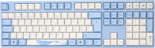 Varmilo Vea109 Sea Melody V2 Mx Silent Red Langallinen, Usb Pohjoismaat Sininen, Valkoinen Näppäimistö