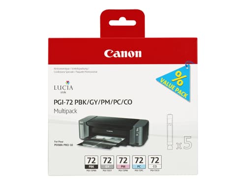 Canon Muste Monipakkaus Pgi-72 (pbk/gy/pm/pc/co)