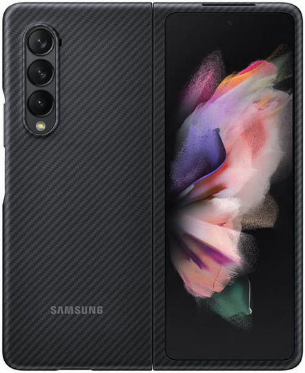 Samsung Aramid Cover Samsung Galaxy Z Fold 3 Musta