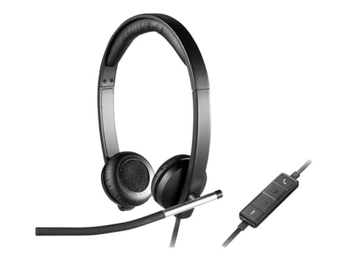 Logitech Usb H650e Kuuloke + Mikrofoni Stereo Musta
