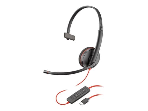 Poly Poly Blackwire C3210 Kuuloke + Mikrofoni Usb-c Mono Musta