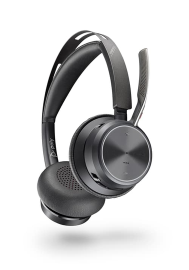 Poly Voyager Focus 2 Uc Standard No Stand Kuuloke + Mikrofoni Usb-a Bluetooth-sovittimen Kautta Musta