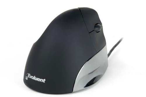 Evoluent Verticalmouse Vms Standart Langallinen 1,300dpi Pystyhiiri Hopea, Musta