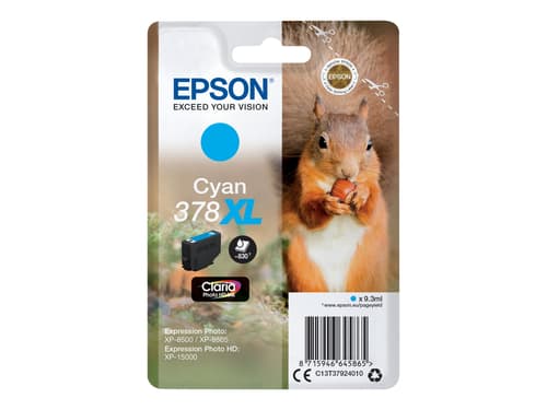 Epson Muste Syaani 9.3ml 378xl - Xp-15000/xp-8500/xp-8505